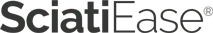 The SciatiEase wordmark in gray with a registered-mark symbol